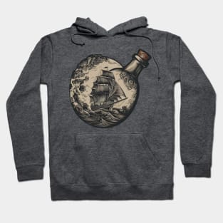 Sailing Ship In A Bottle Hoodie